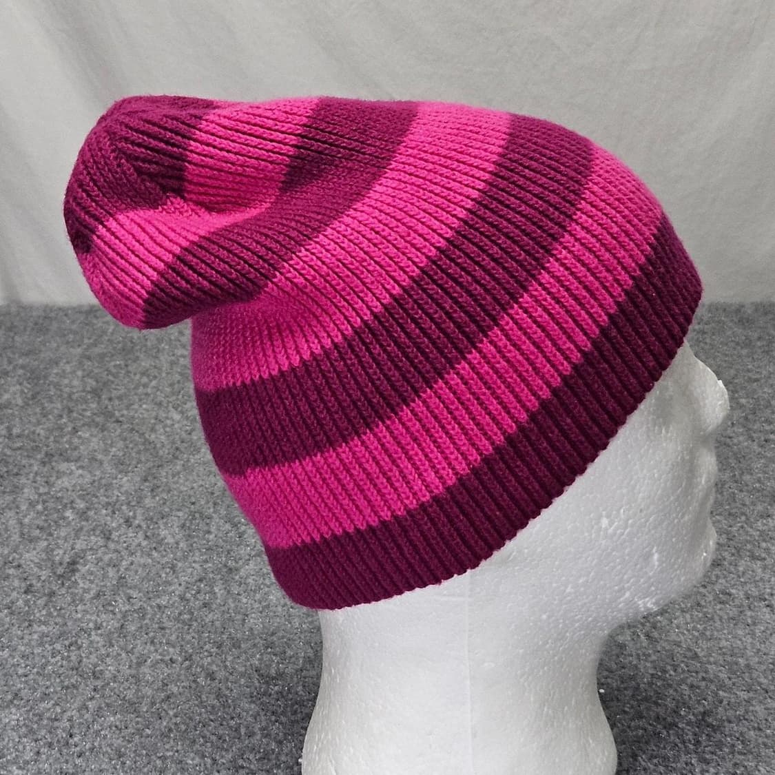 10s 파타고니아 스트라이프드 비니 핫핑크/버건디 상품이미지5