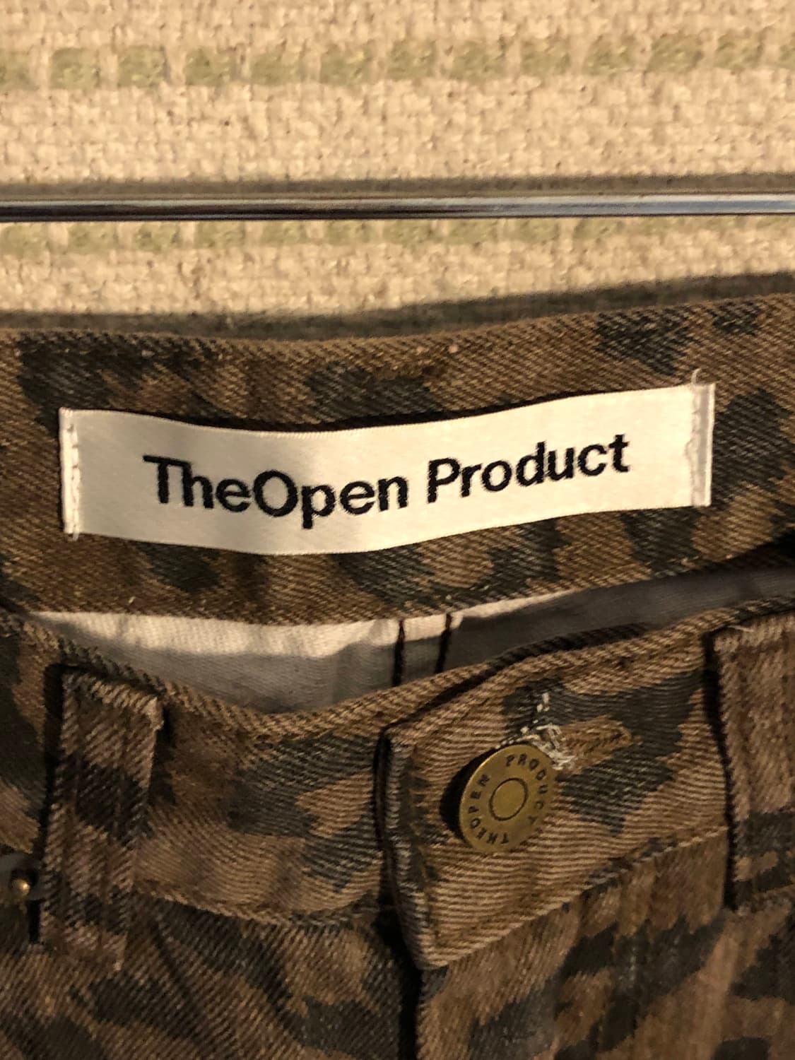 TheOpenProduct 더오픈프로덕트 호피 데님 부츠컷 상품이미지4
