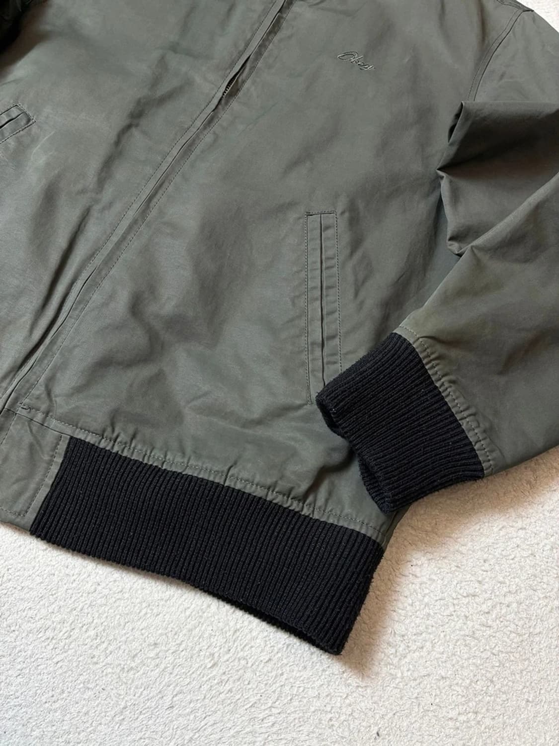 오베이 OBEY 피그먼트 자수 로고 블루종 자켓 PN7537 상품이미지4