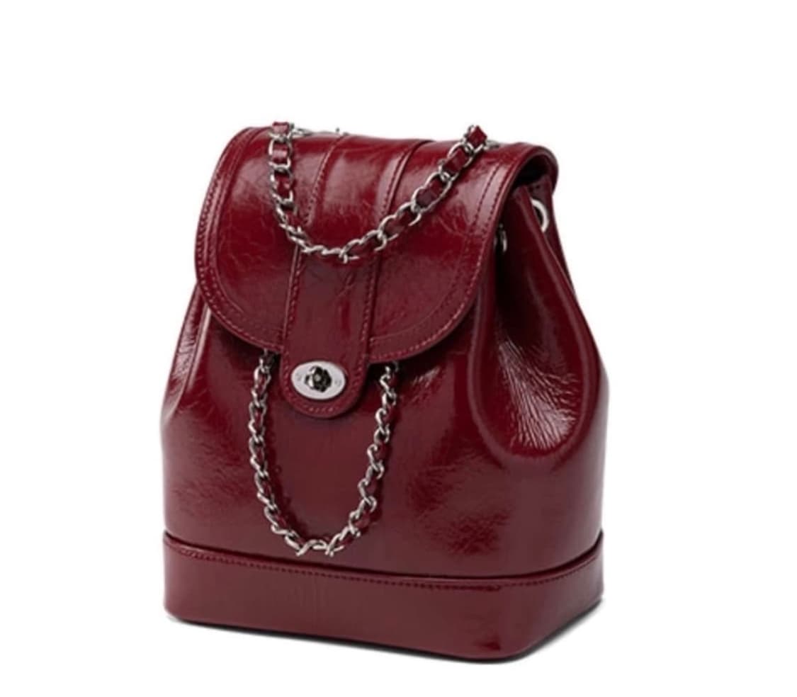 카디널 레드 하우아백 버건디 레드 백팩 가방 상품이미지4