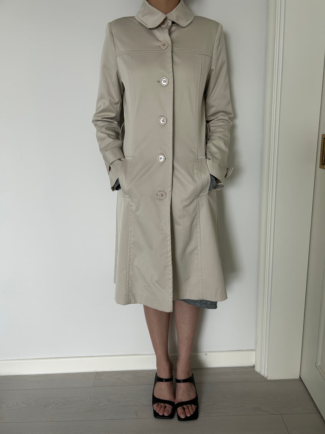 Rounded Collar Trench Coat / 빈티지 트렌치 코트 상품이미지2