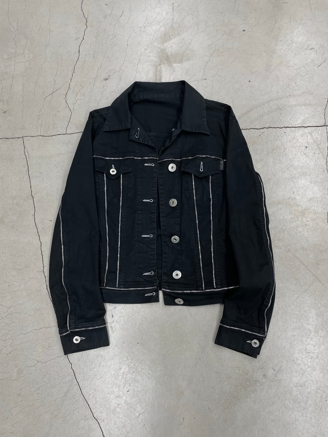 00’s Moschino Multi zipper Trucker 상품이미지1