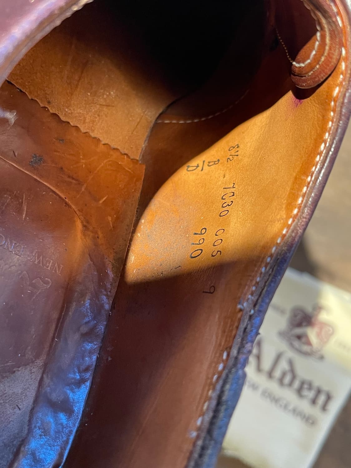 Alden 알든 코도반 990 판매 rrl 상품이미지6