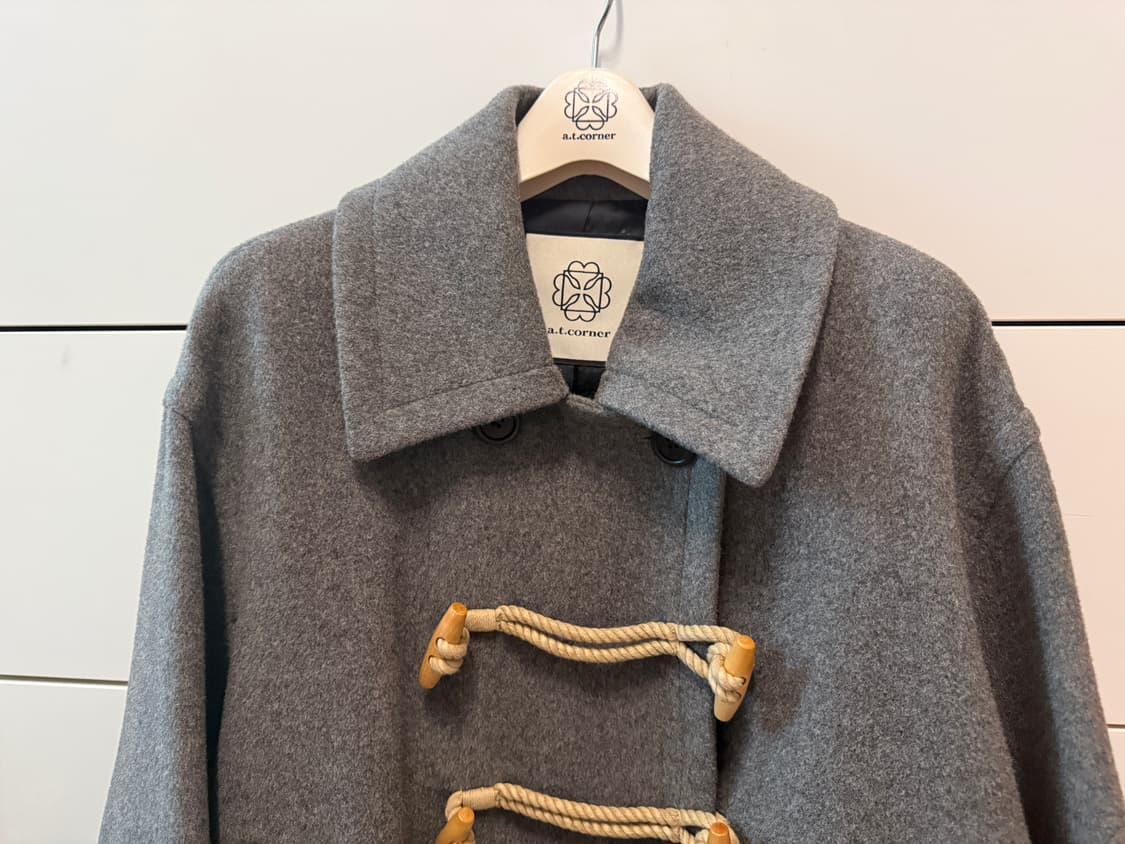 엣코너 캐시미어블랜드 크롭코트 상품이미지4