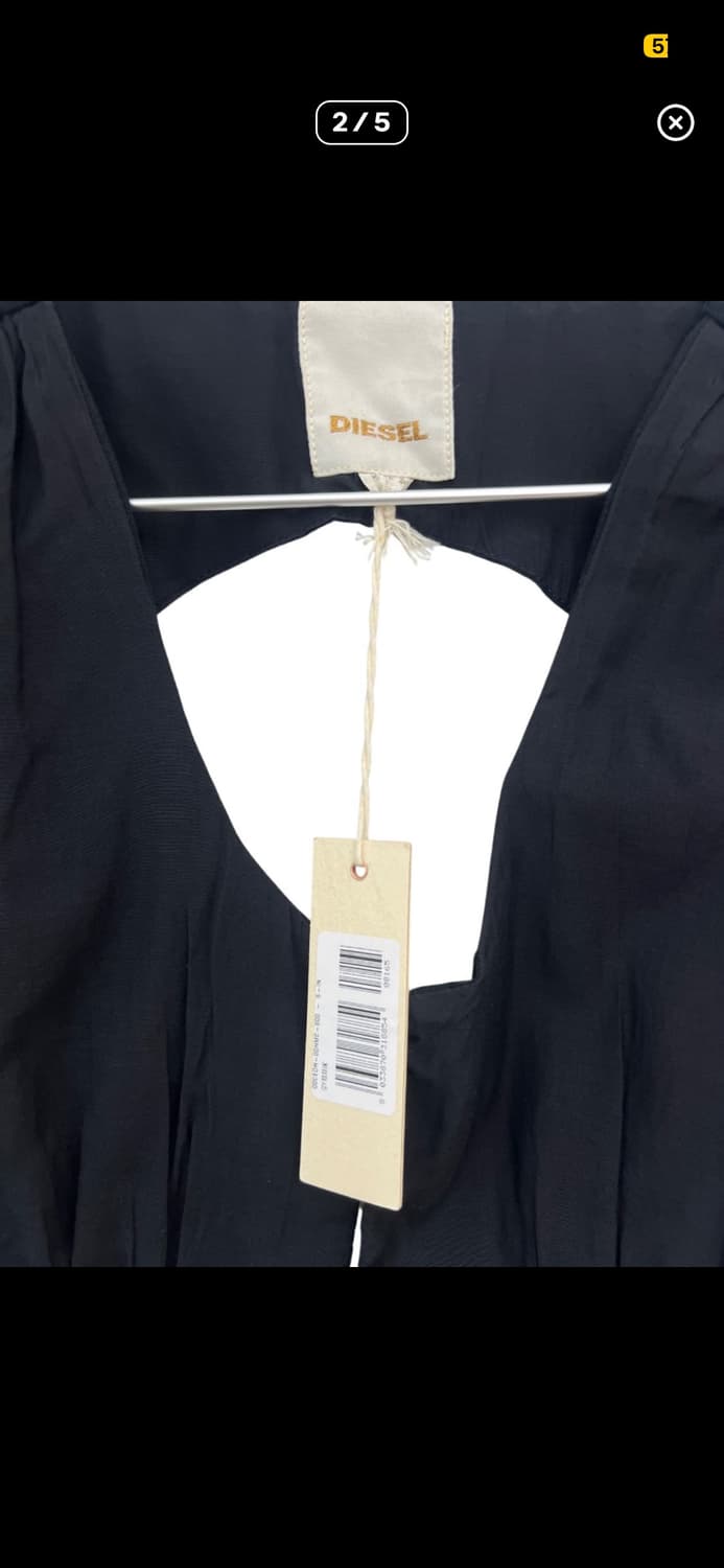 디젤 백리스 슬리브리스 크롭탑 데드스탁 상품이미지2