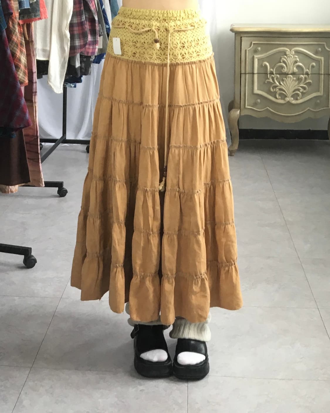 Crochet point layer skirt 상품이미지5