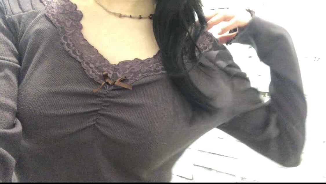 lace long sleeve (brown)  상품이미지2
