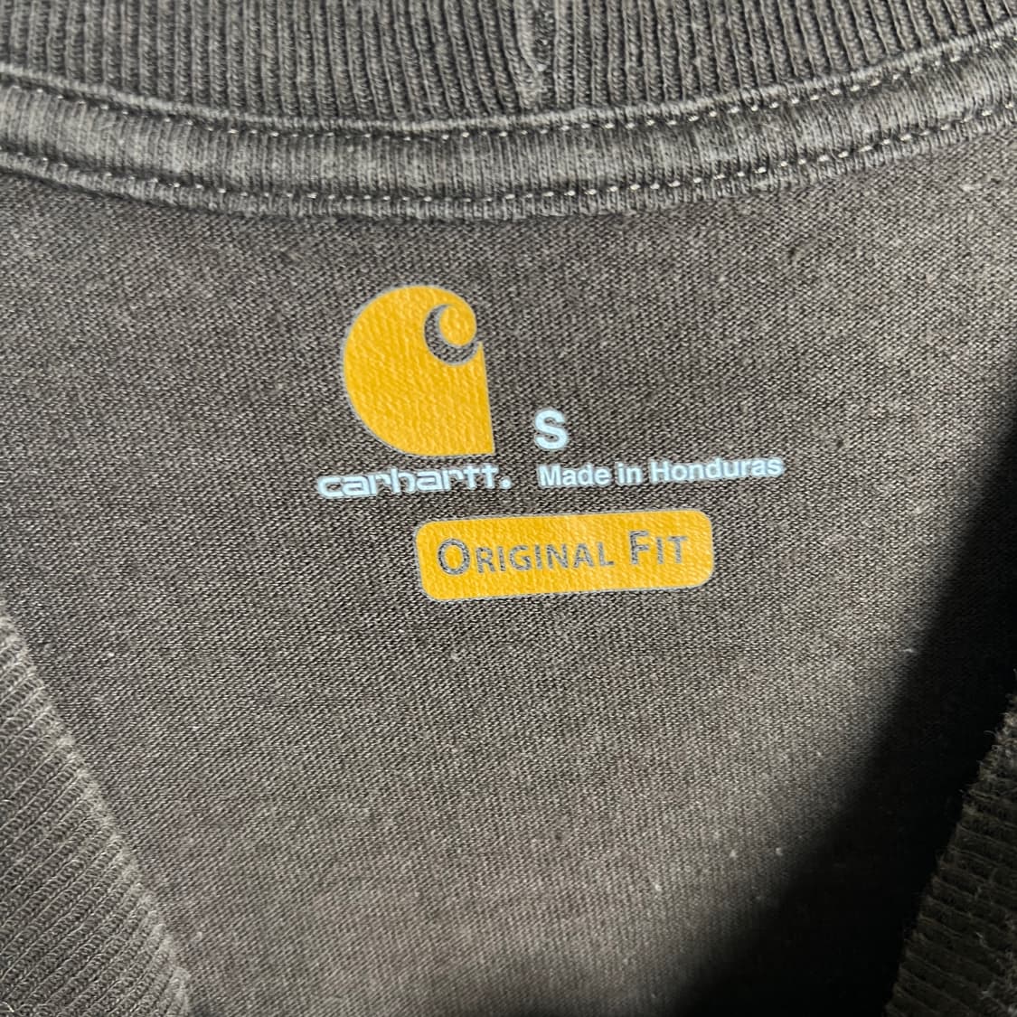 Carhartt 칼하트 브라운 포켓 반팔 티셔츠 S 상품이미지3
