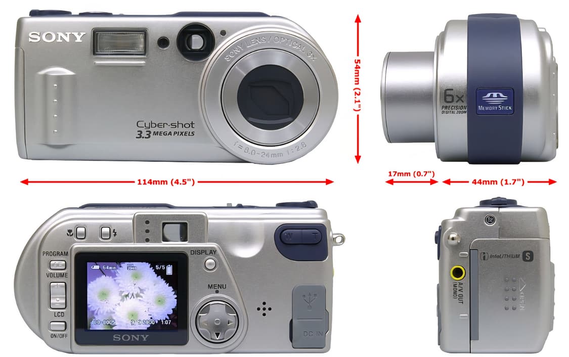 일본 소니 빈티지 디카 사이버샷 레트로 카메라 DSC-P1 바디s급 상품이미지8