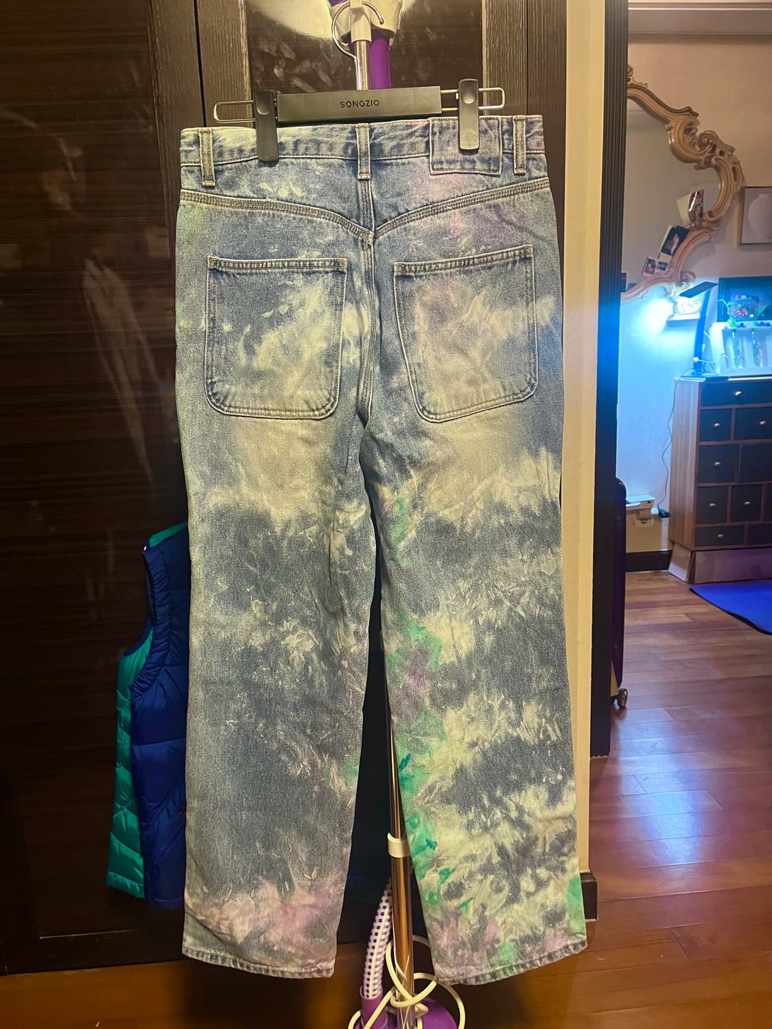 [남성S]벌스데이수트 타이다이 데님 팬츠 상품이미지2