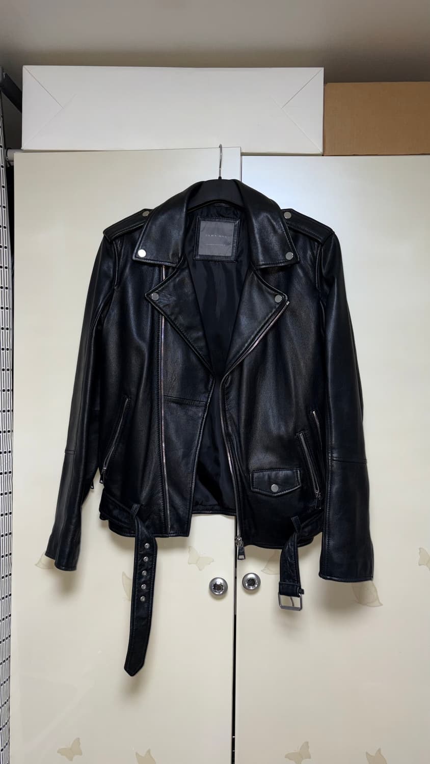 자라 바이커 레더 자켓 (M 사이즈) 상품이미지1