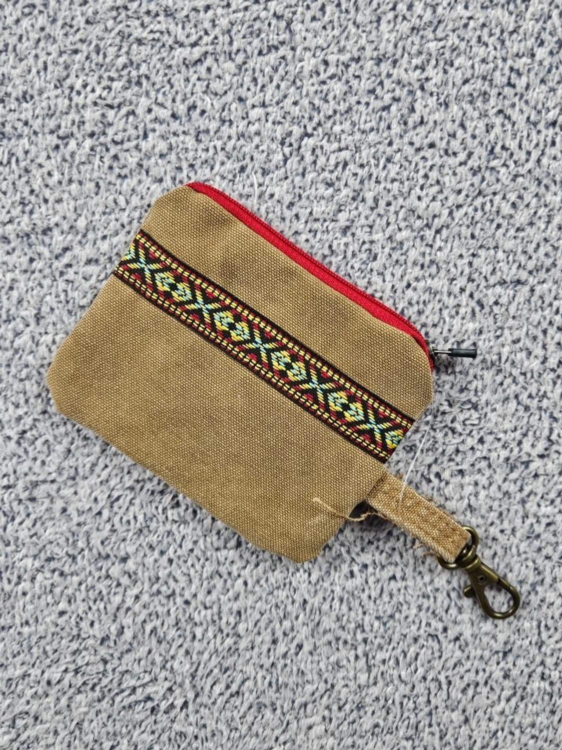 핸드메이드 리워크 커스텀 패치드 키링 월렛 ( 12X10 )/ 10724 상품이미지2