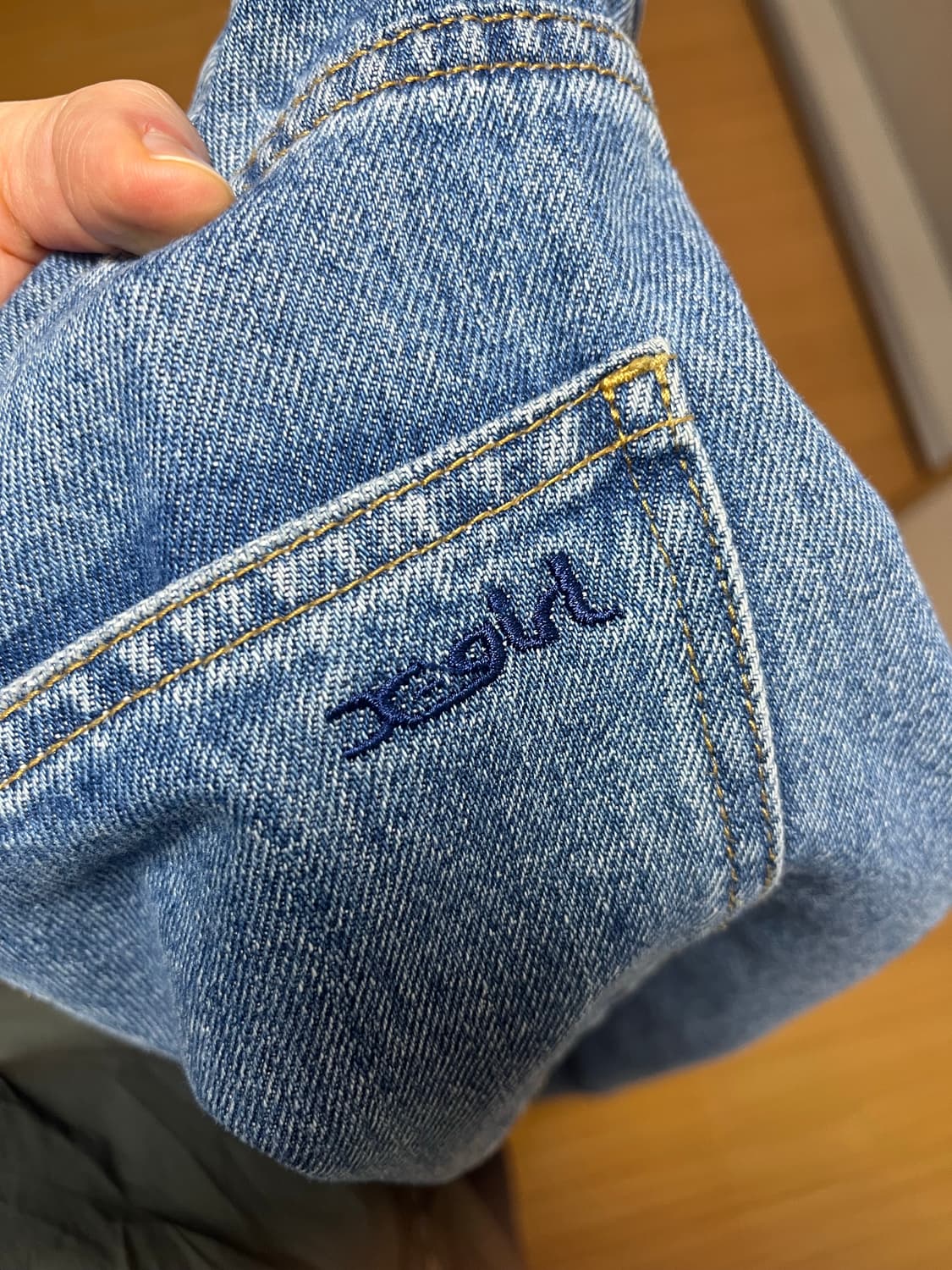 X-girl 워싱 데님 M사이즈 상품이미지4