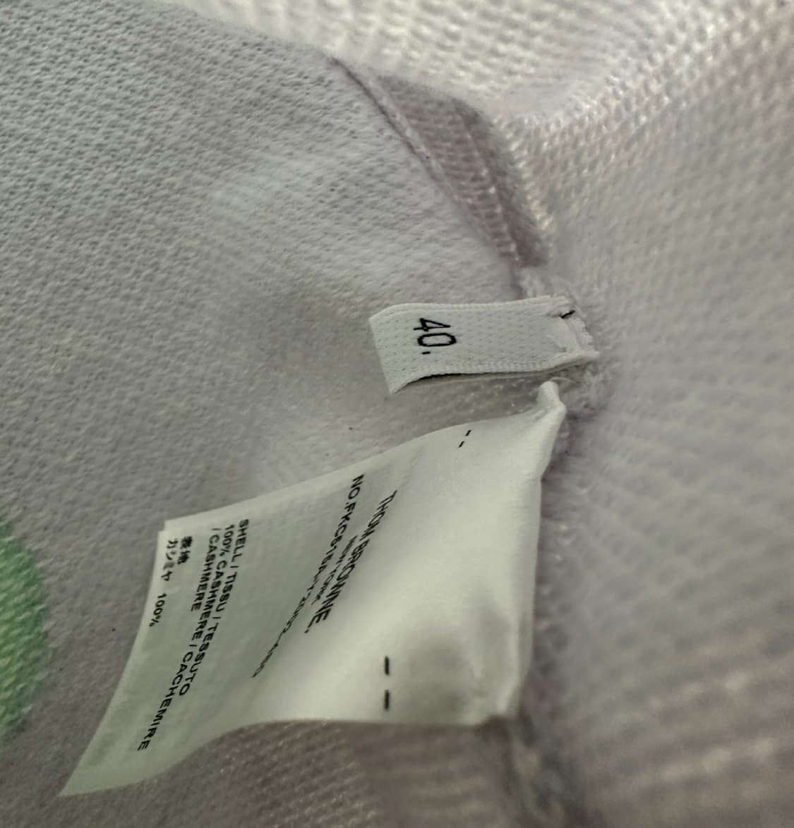 톰브라운 폴카 도트 크롭 캐시미어 가디건 ( 33~44 ) 상품이미지7