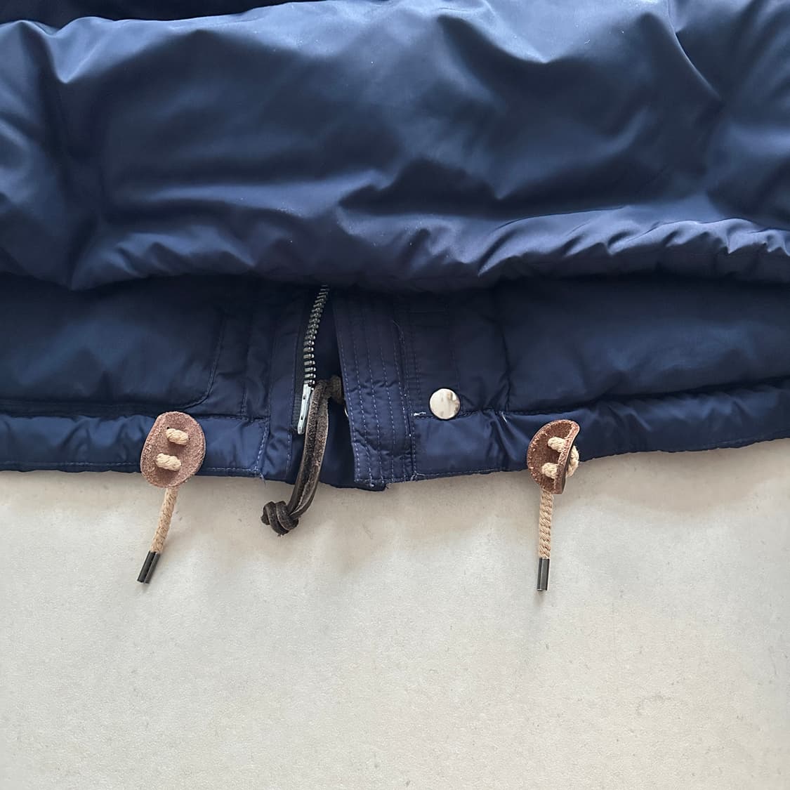 90s 엘름우드 [L] 폴로 랄프로렌 다운 패딩 자켓 네이비 후드 상품이미지9