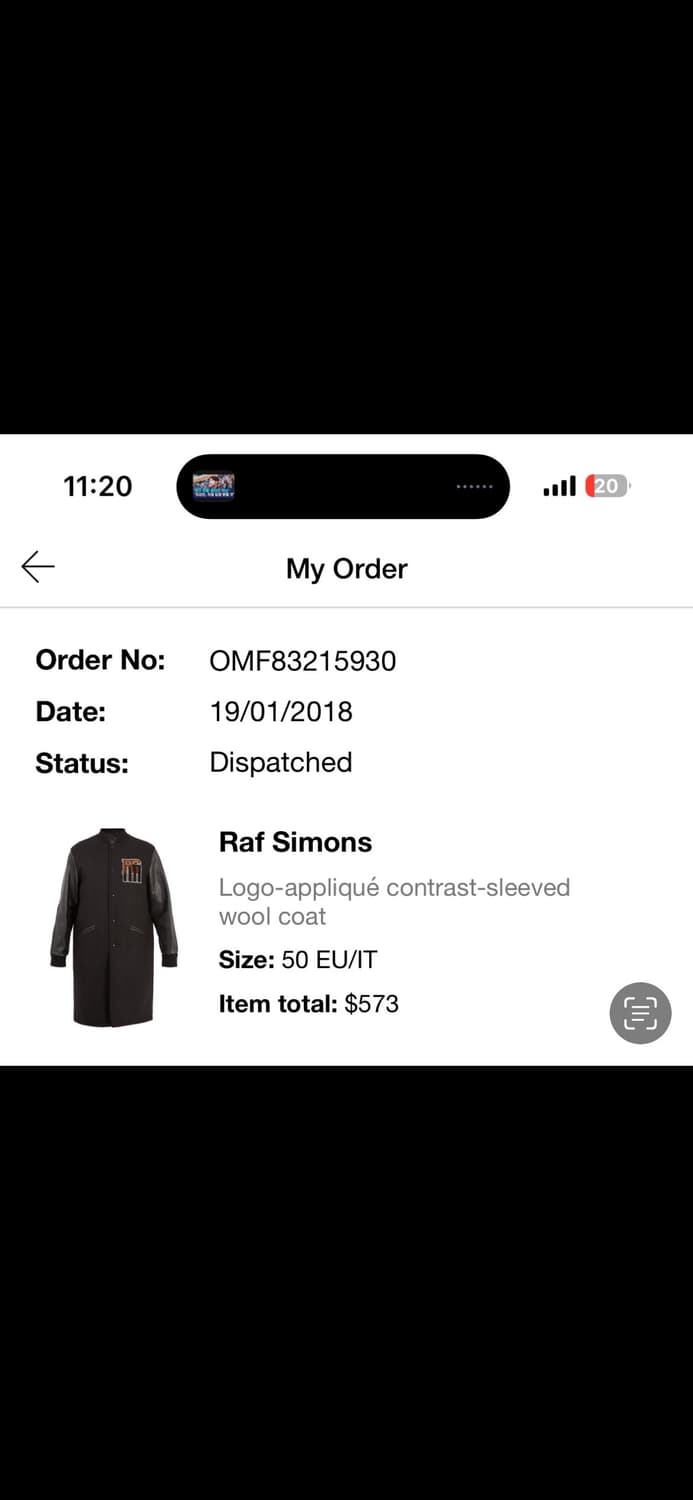 라프시몬스 바시티 코트 18FW 상품이미지8