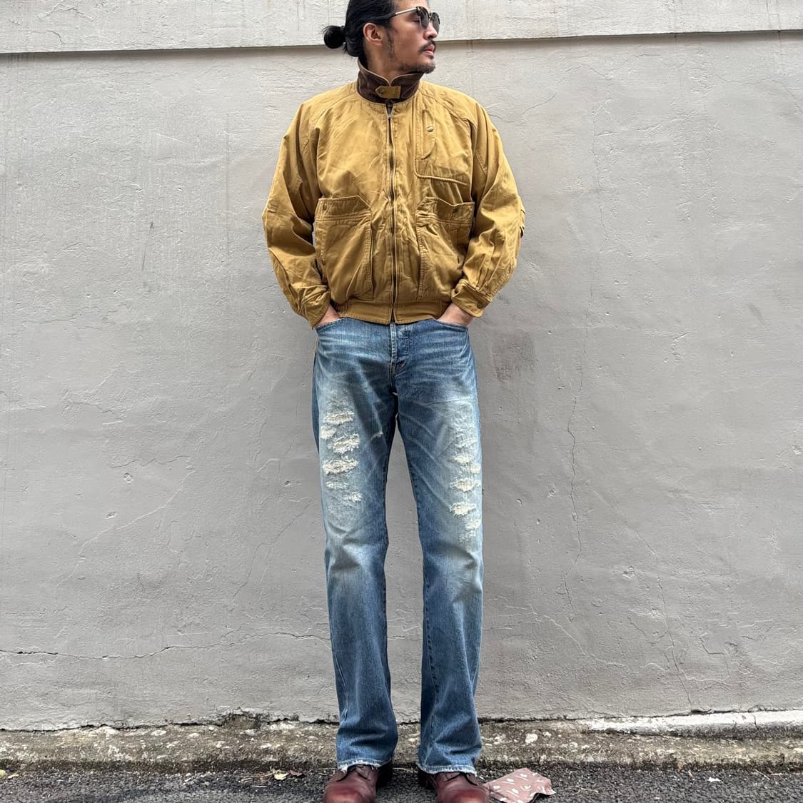 일본 타케오 키쿠치 리페어 데님 팬츠 상품이미지3