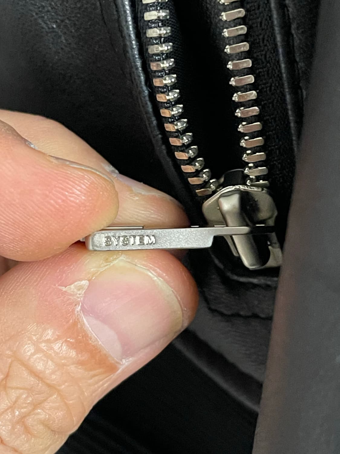 시스템 옴므 램스킨 양가죽 레더 블루종 자켓 블랙100 상품이미지4