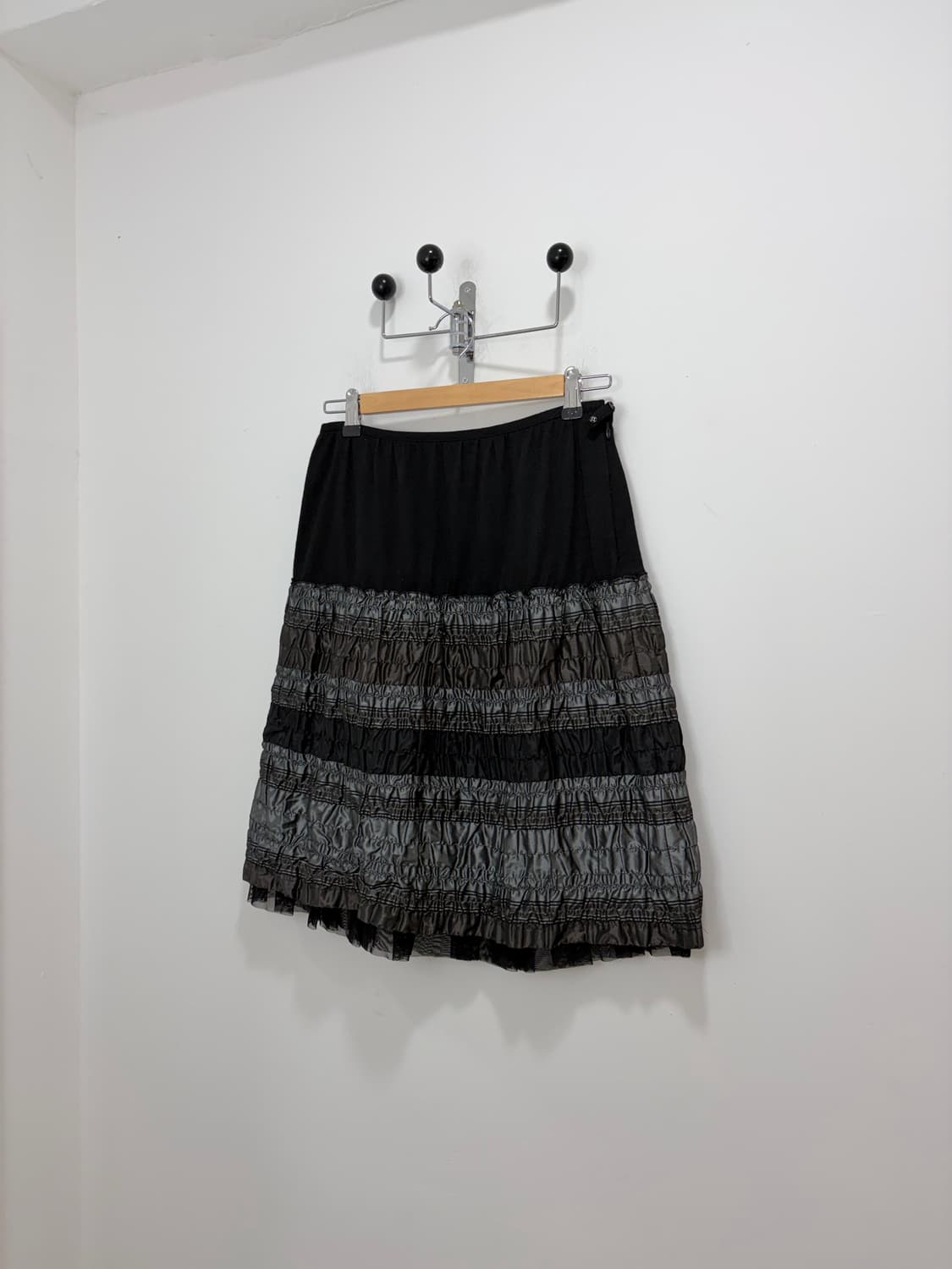 셔링 디테일스커트 치마 상품이미지1