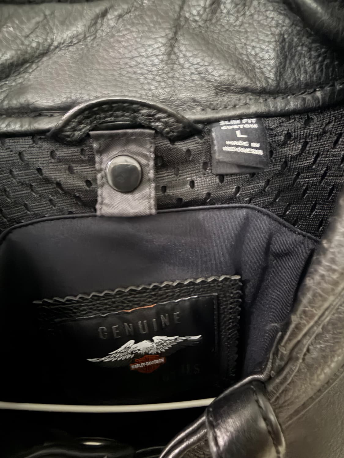 할리데이비슨 블랙 가죽 라이더 자켓 L 사이즈 상품이미지2