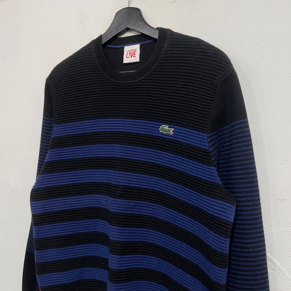 라코스테 라이브 스트라이프 니트 맨투맨 상품이미지4