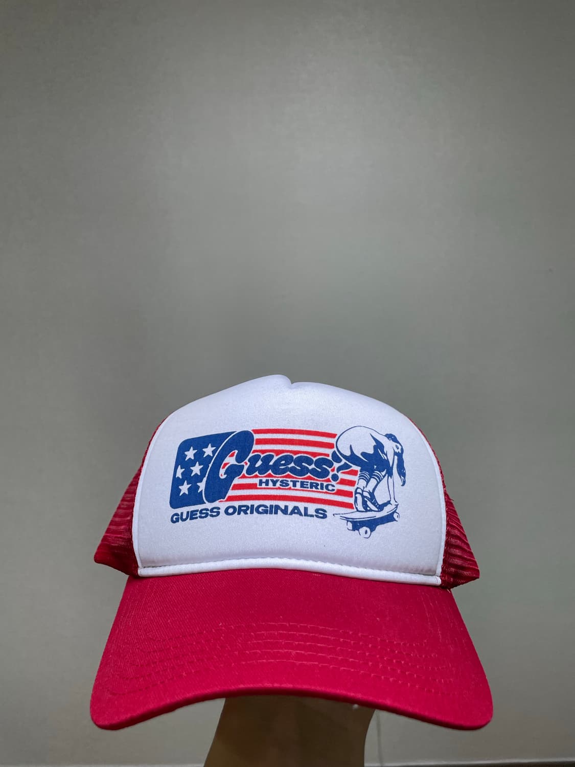 [게스x히스테릭 글래머] 메쉬 볼캡_red 상품이미지5