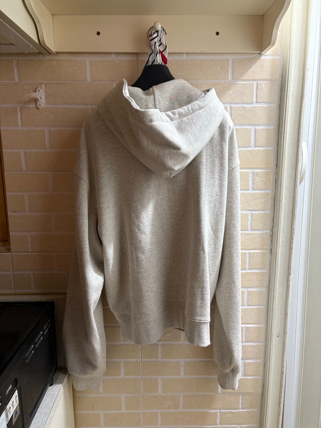 세터 테오 코튼 올 데이 후드 집업 멜란지 아이보리 XL 상품이미지6