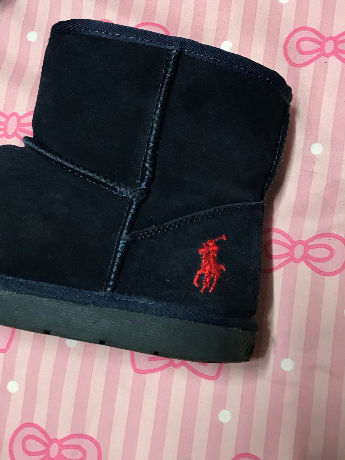 폴로 랄프로렌 스웨이드 양털 숏 부츠 상품이미지2