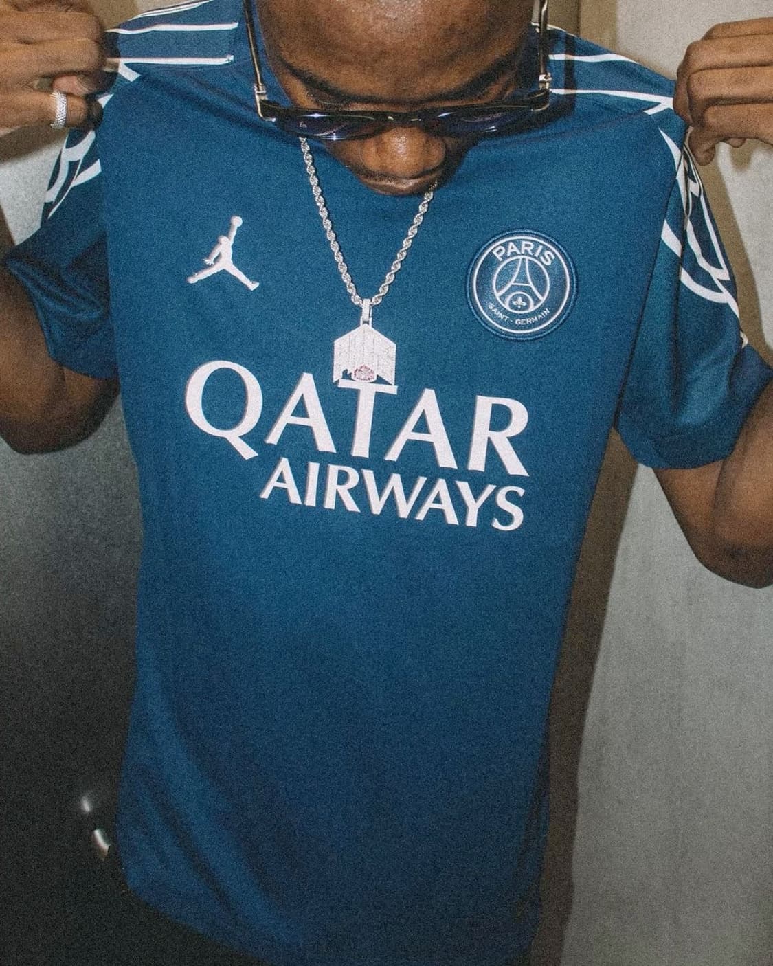 Jordan x paris saint germain 레플리카 저지 블루 상품이미지4