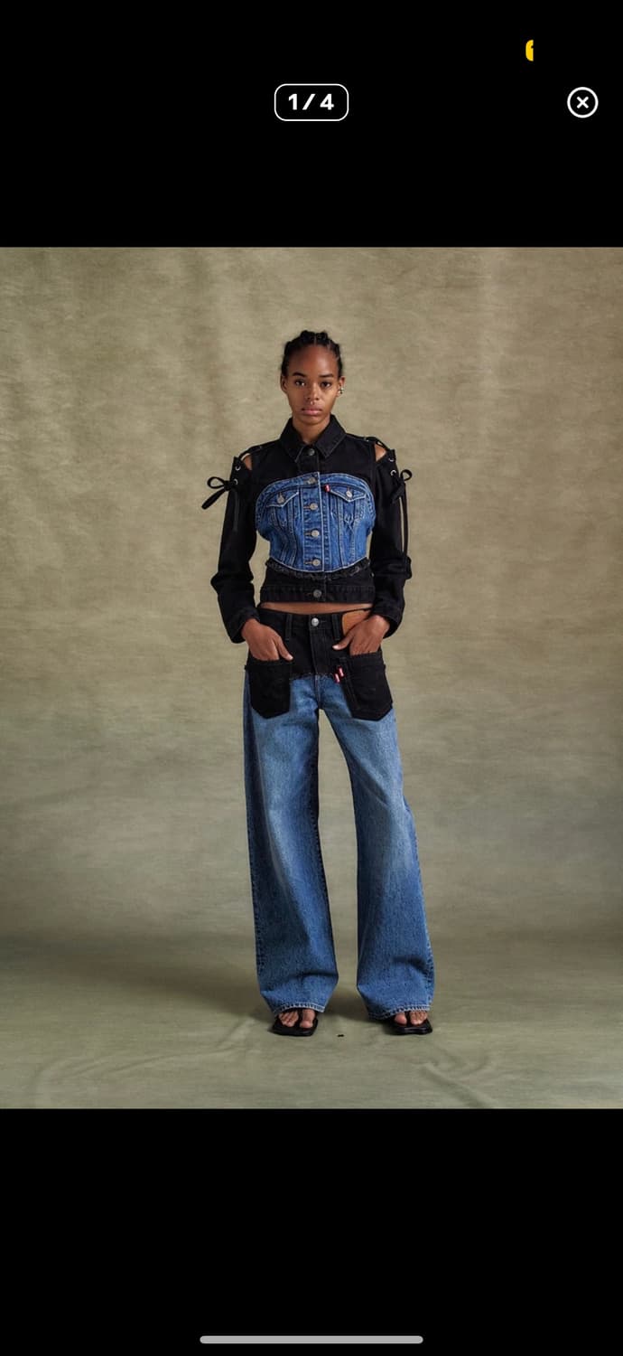 앤더슨벨 X 리바이스 하프 트러커 자켓  상품이미지1