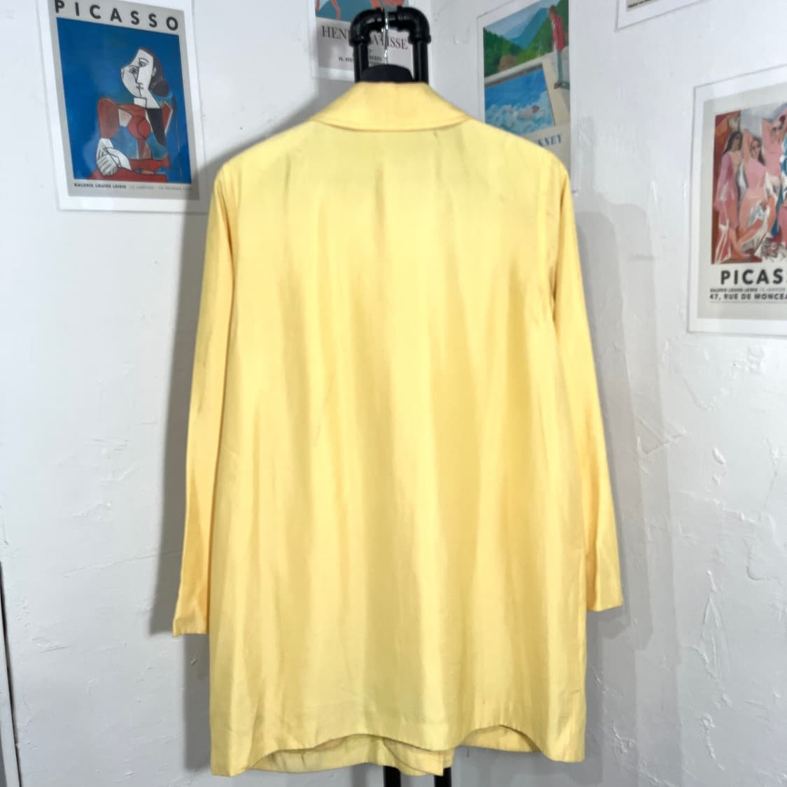 자개버튼 새틴 레인코트 상품이미지3