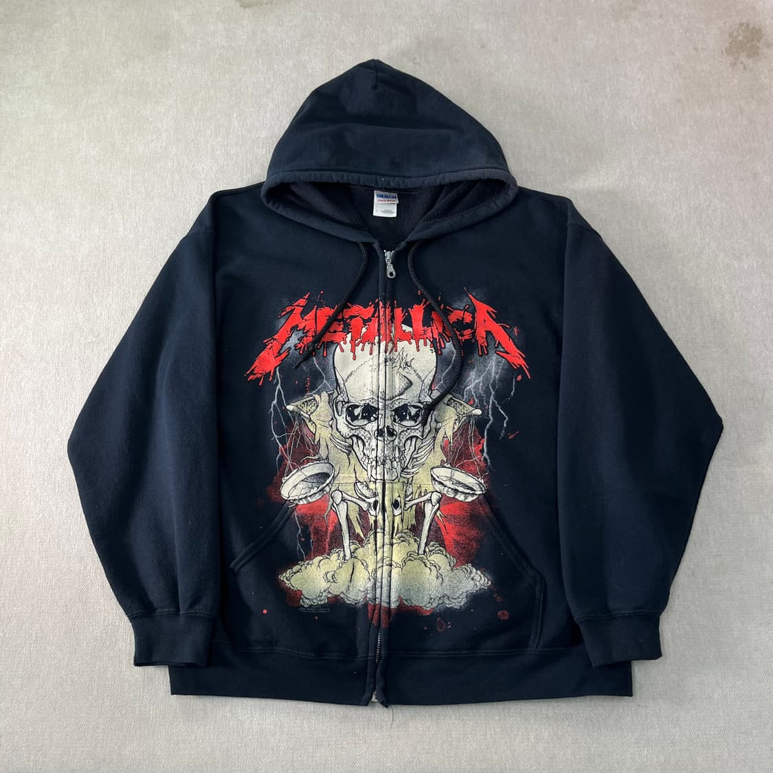 100 길단 메탈리카 2005 빈티지 블랙 후드집업 상품이미지1