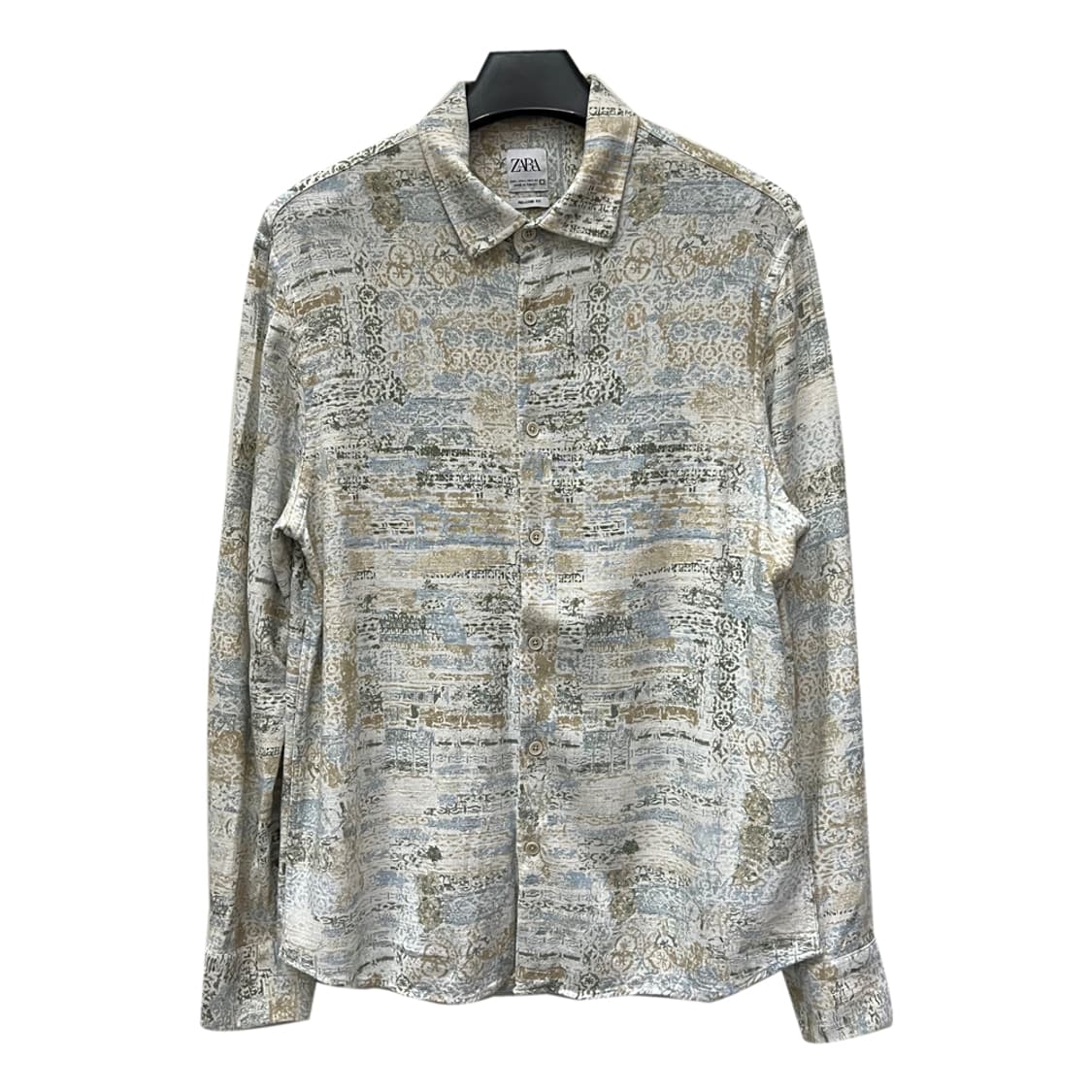 ZARA 자라 릴렉스핏 타이다이 린넨 긴팔 셔츠 남방 L 상품이미지1