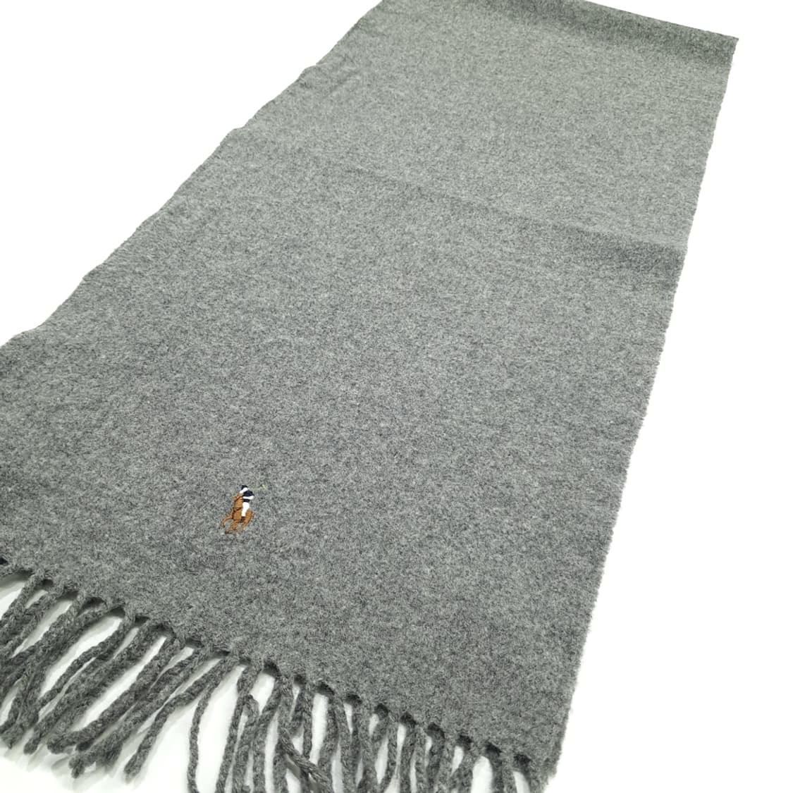 MX206 폴로 랄프로렌 그레이 울 목도리 머플러 상품이미지6