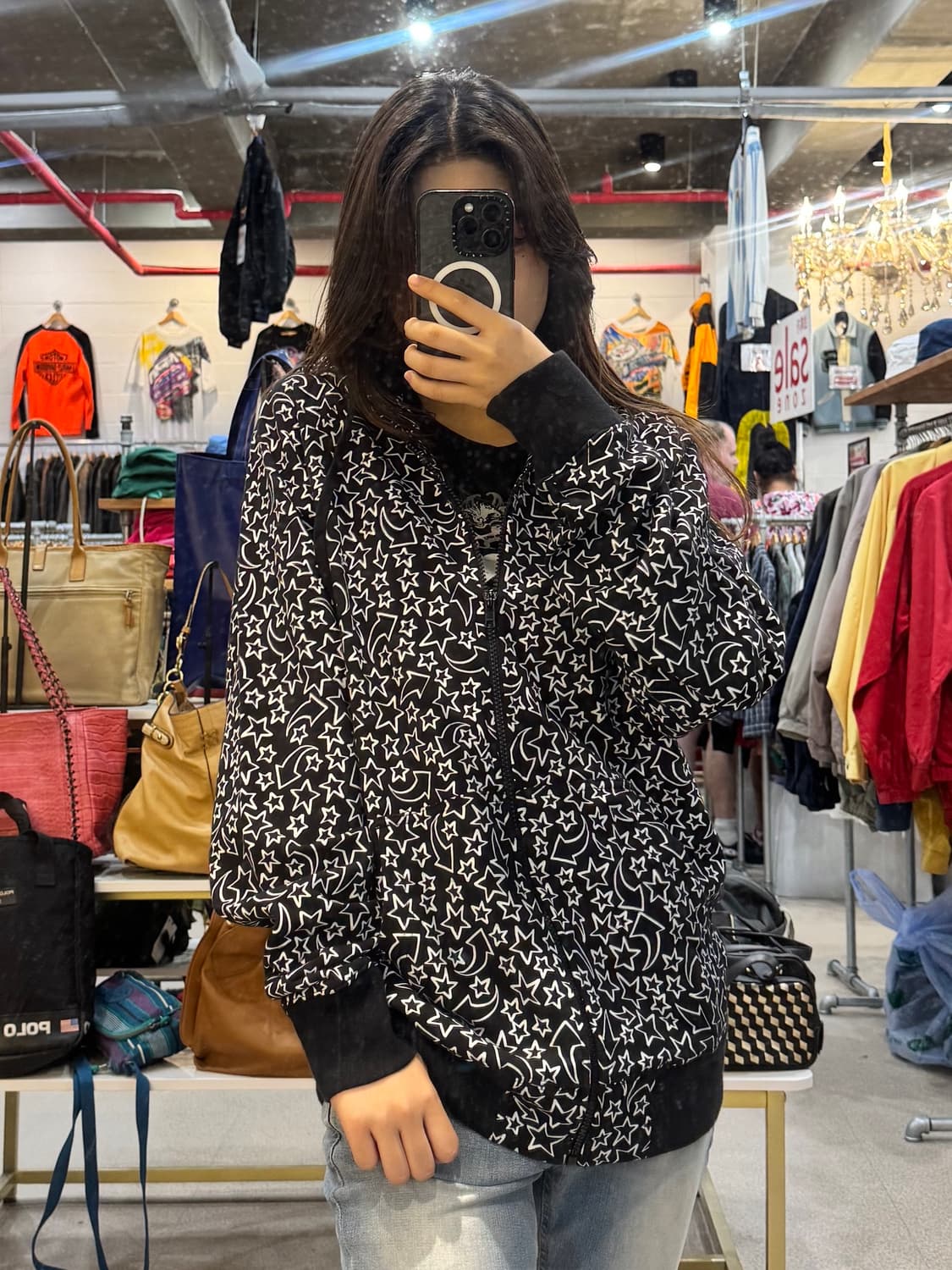 00's 스투시 스타 앤 애로우 후드집업 상품이미지3