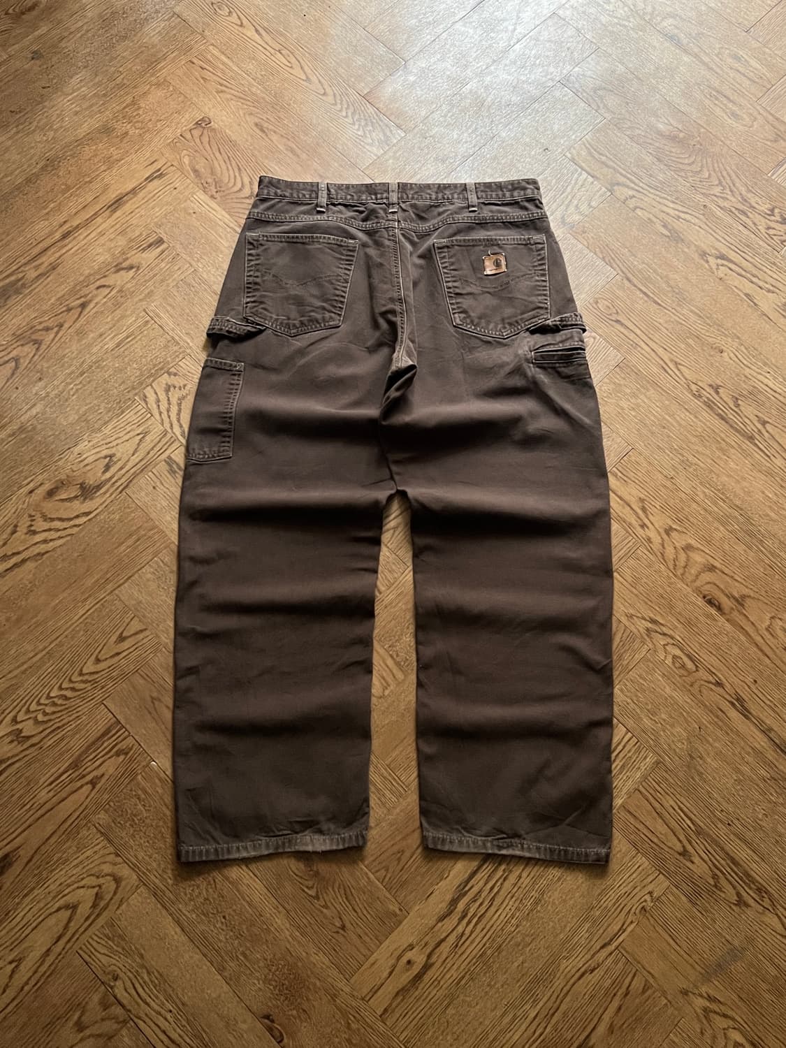 [36]칼하트 USA 브라운 싱글니 워크팬츠 상품이미지1