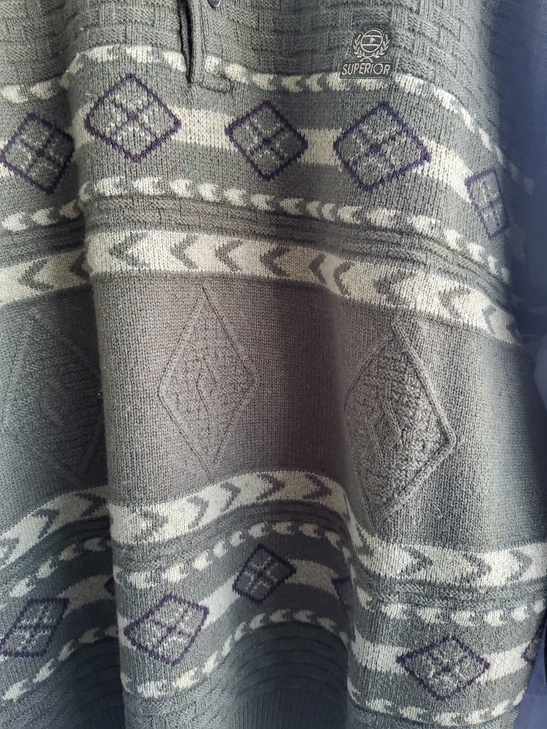 슈페리어 니트 카라티셔츠 남성용 110사이즈 상품이미지3