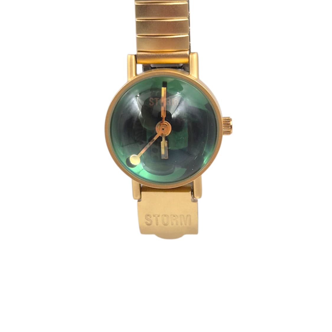 90s 영국 스톰 스페이스 에이지 그린 반구 시계 상품이미지2