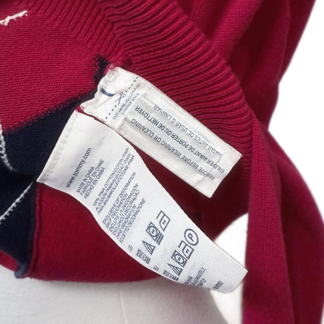 Tommy Hilfiger 타미힐피거 아가일 니트 상품이미지5