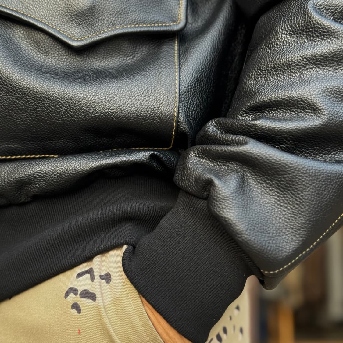 윌리스앤가이거 Type A-2 M35-098A.C-7555 레더자켓 3X 상품이미지10