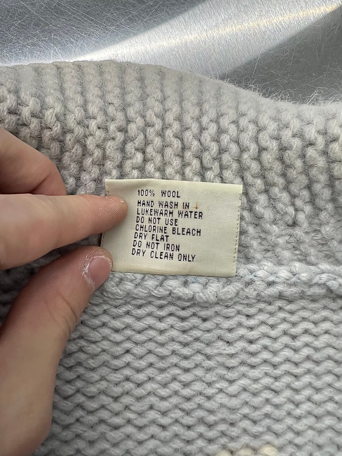 70s 아메리카 빈티지 노르딕 울 레인 스카이딩 니트 가디건 상품이미지8