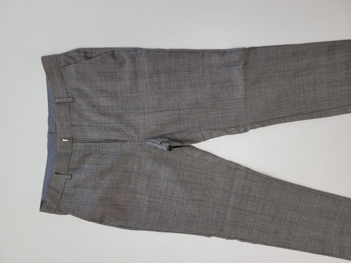 코모도스퀘어 COMODO 남자 체크패턴 모직 바지 33 브라운 상품이미지3