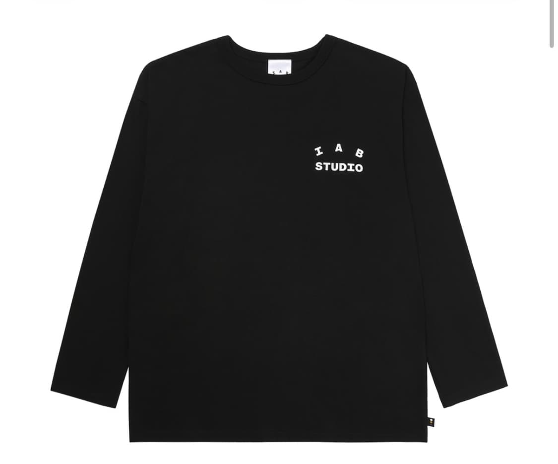 아이앱 스튜디오 롱슬리브 블랙 L 상품이미지1