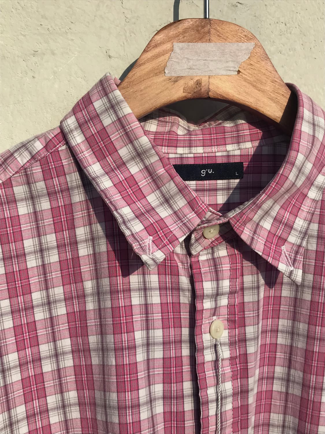 딸기우유 체크 셔츠 상품이미지2