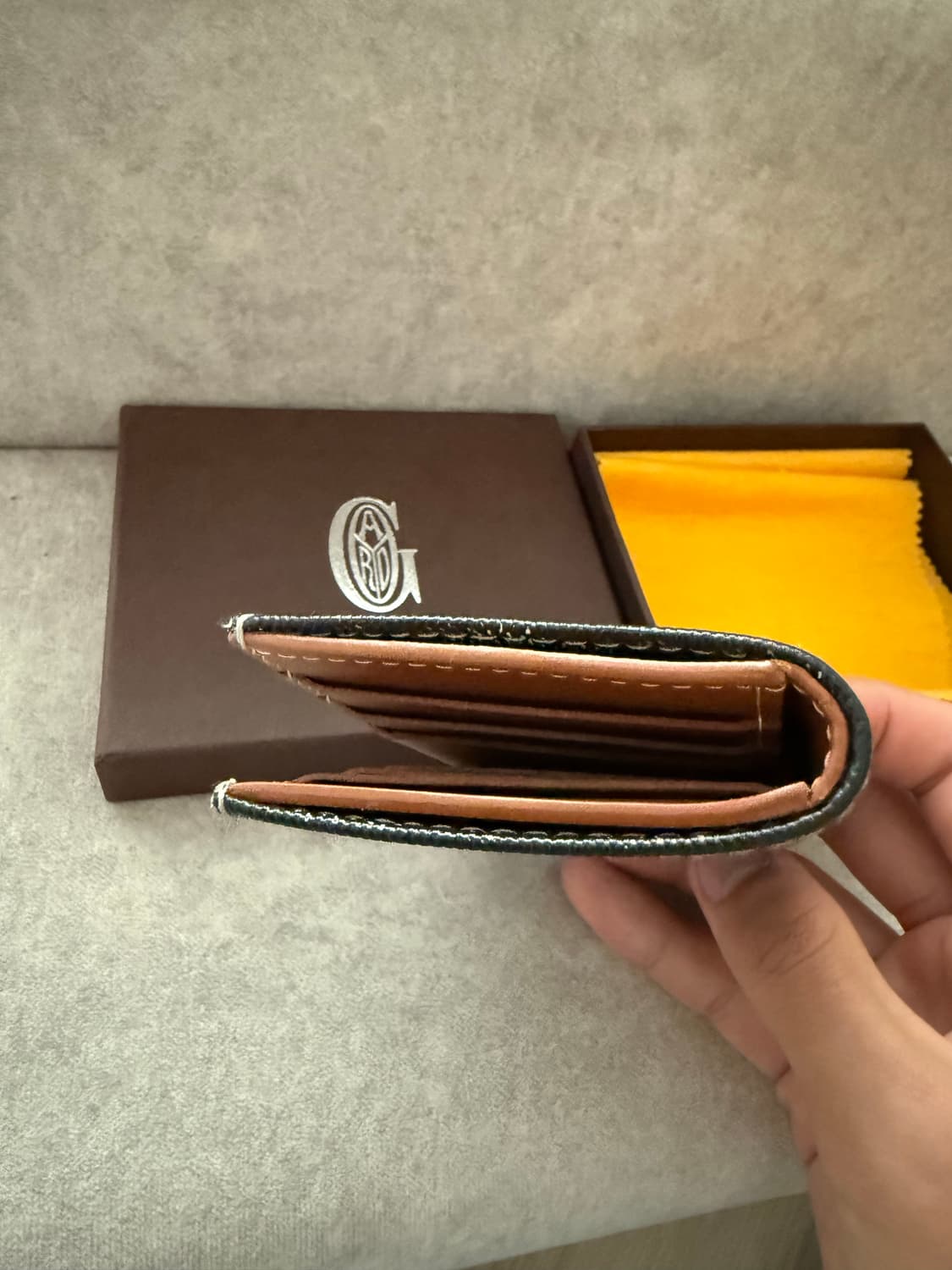 고야드 생피에르 오거나이저 카드지갑 블랙탄 상품이미지6