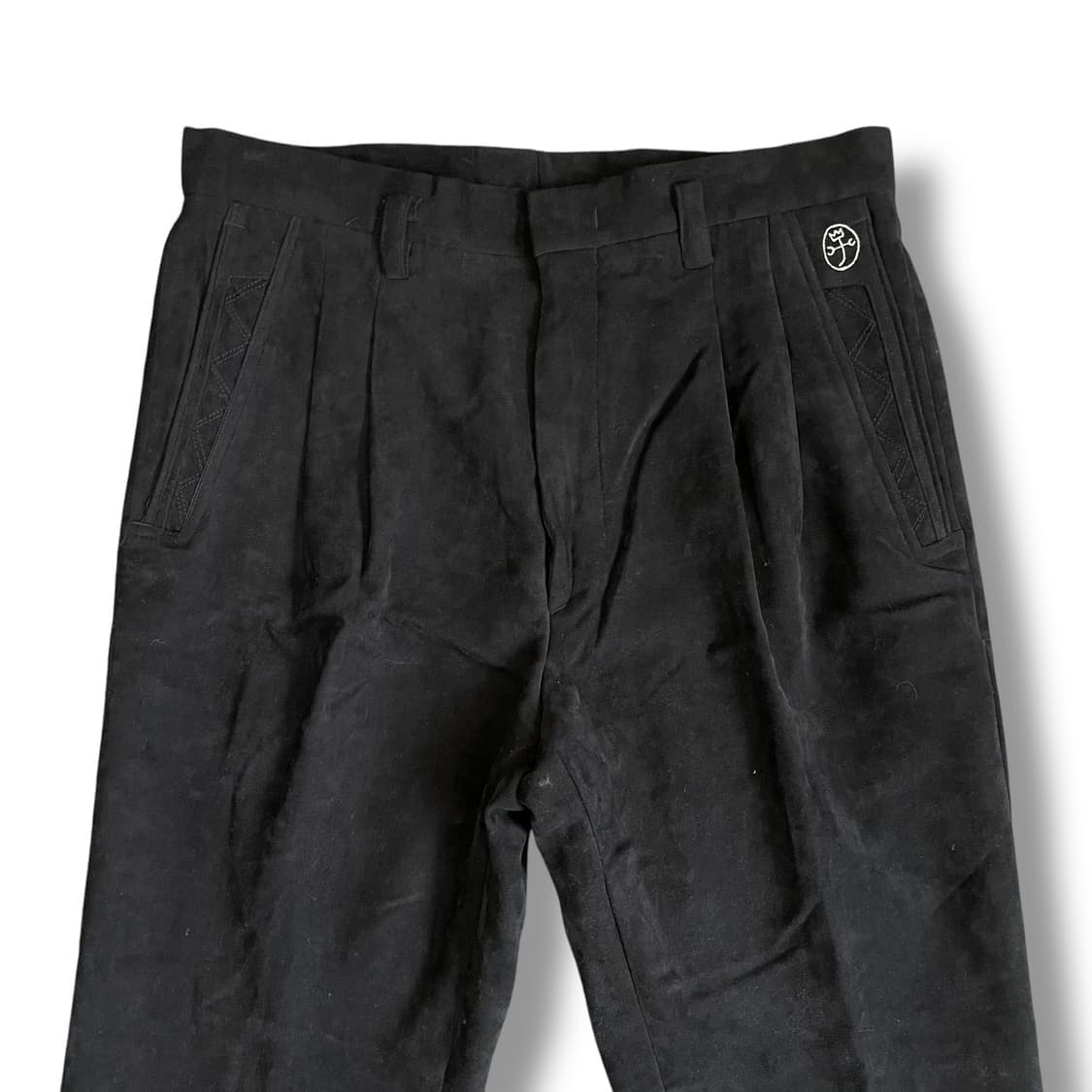 (32) 카스텔바작 블랙 스웨이드 치노 팬츠 상품이미지3