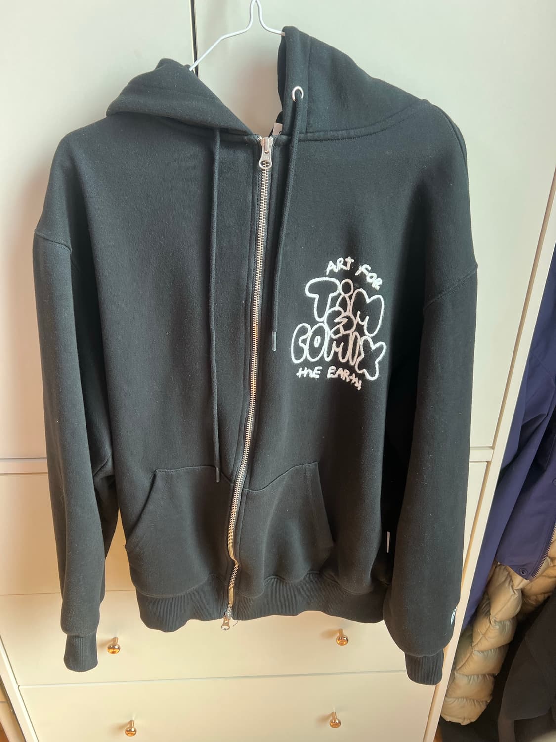 팀코믹스 후드집업 블랙 상품이미지2