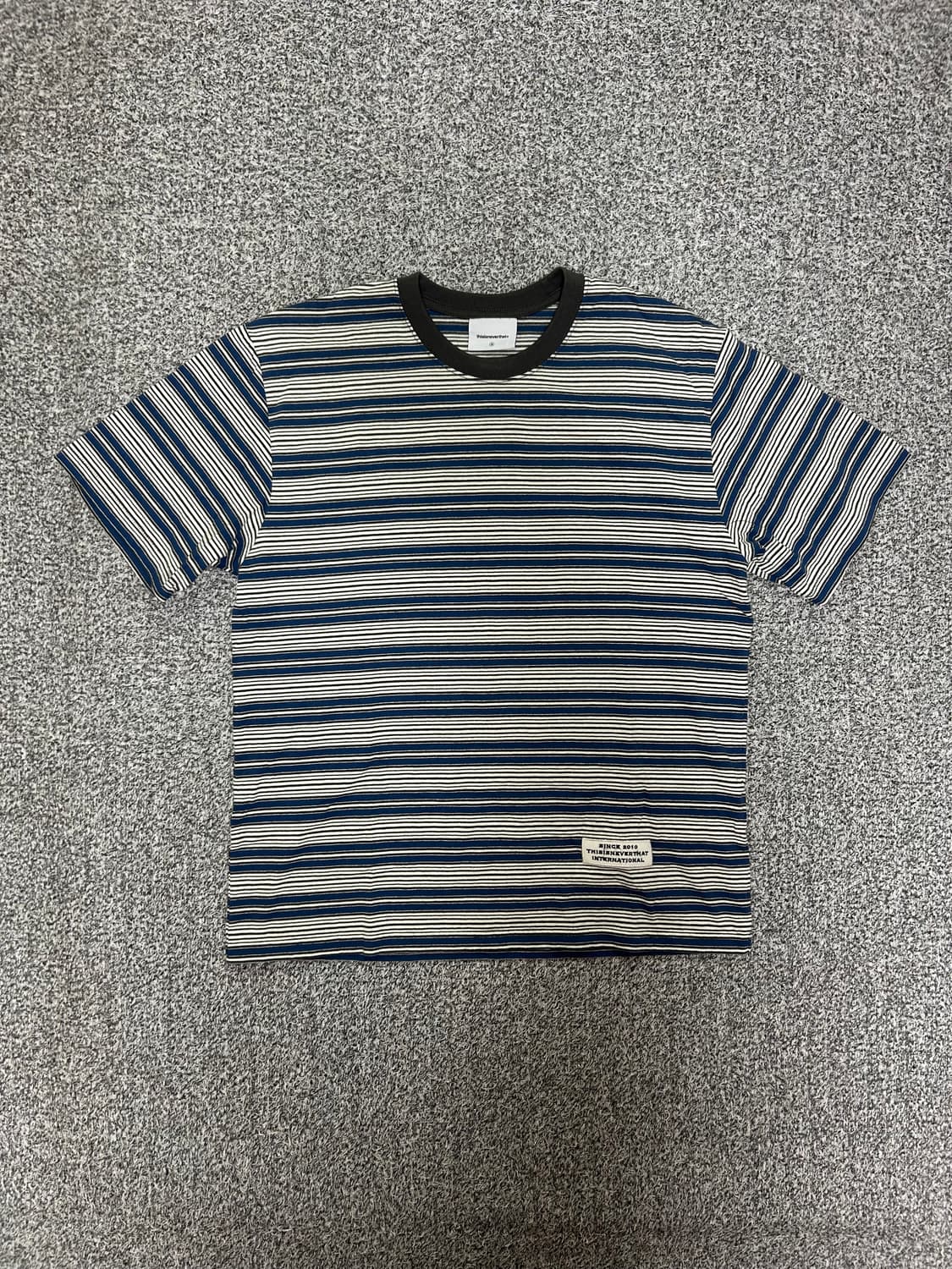 디스이즈네버댓 디네댓 스트라이프 반팔티 블루 Ssize 상품이미지1