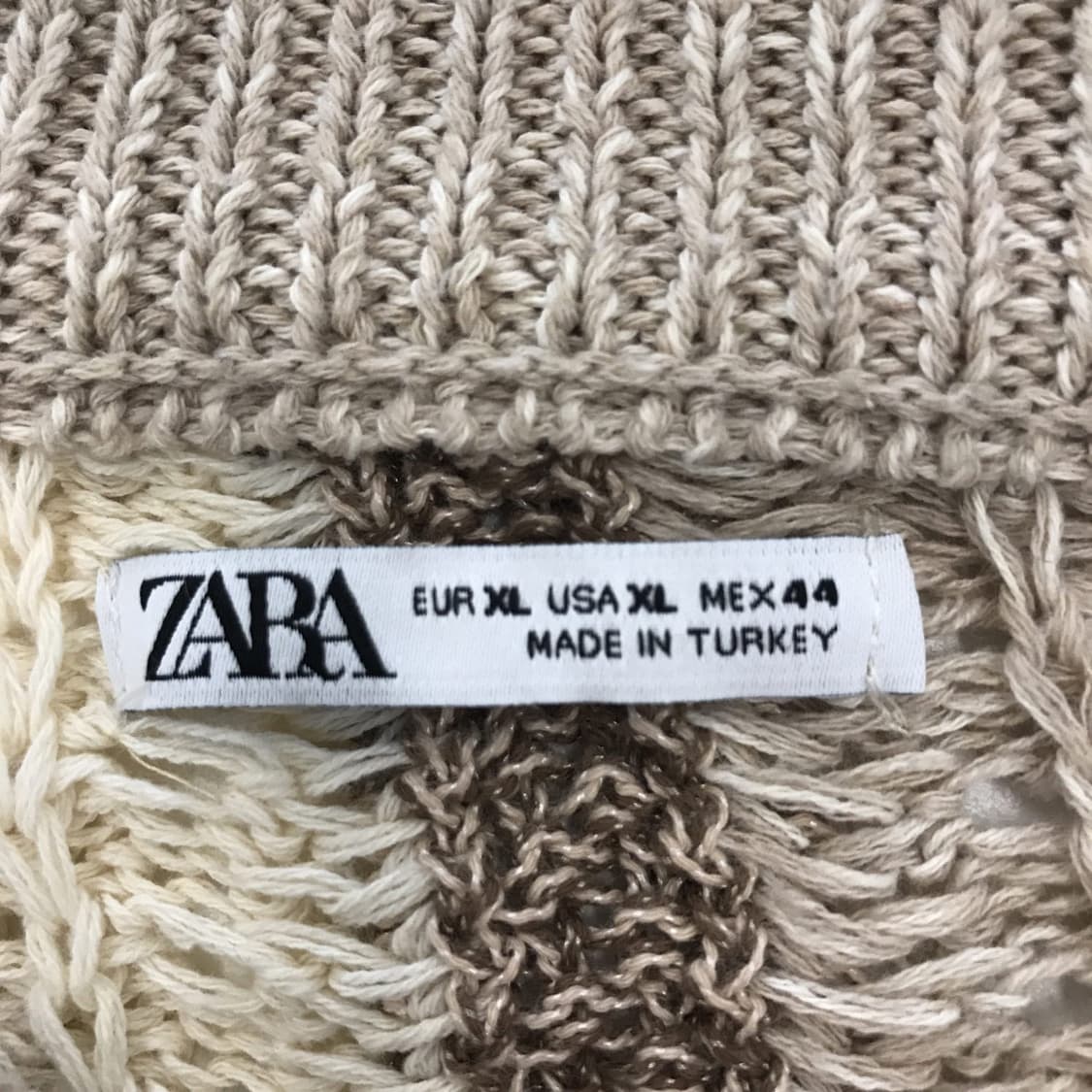 자라 니트짜임 크로셰니트 [XL] 상품이미지5
