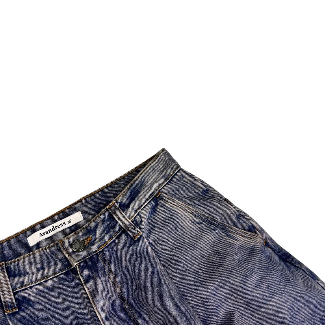 어반드레스 유니섹스 빅 와이드 카고 데님 팬츠 상품이미지3